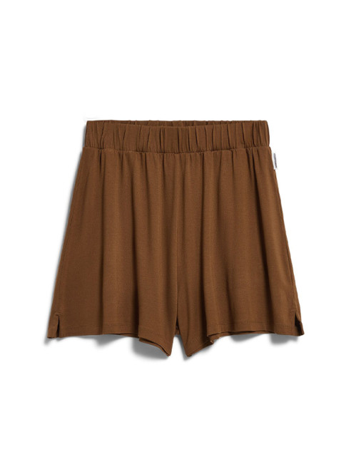 Relaxed jersey shorts dried palm 