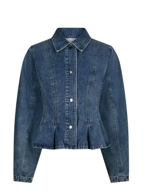 Rivora denim peplum jacket blue 