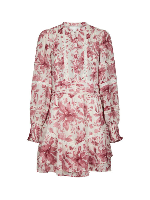 Roberta flower print dress evening rose M
