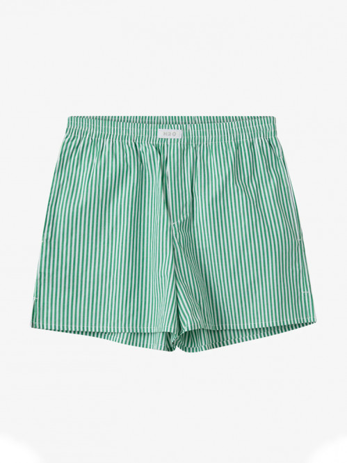 Ronne essential pajamas shorts green/wht S