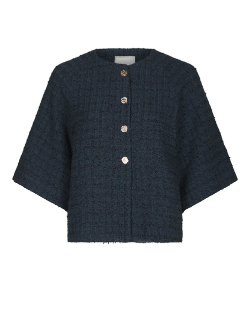Rosella boucle mini jacket navy 