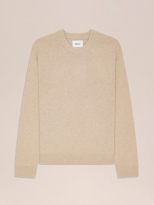 Russel crew neck pullover ecru 