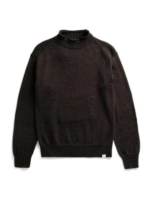 Sagvatnet wool roll neck brown 
