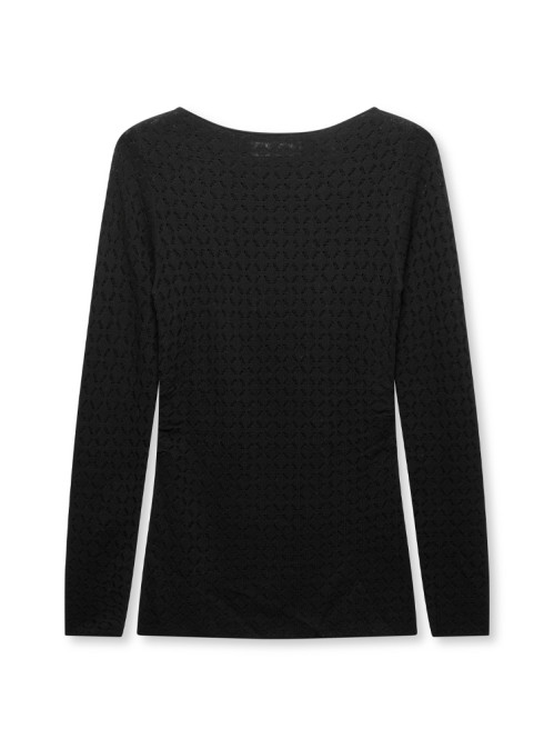 Salibby ls knit top black 