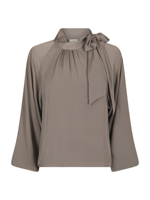 Saline blouse warm grey 