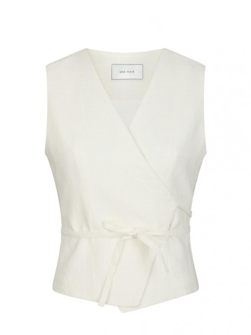 Samara ramie waistcoat off wht S