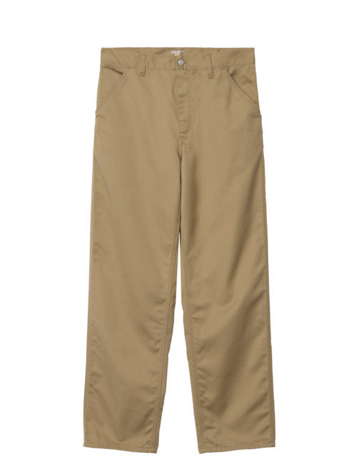 Simple pant leather rinsed 