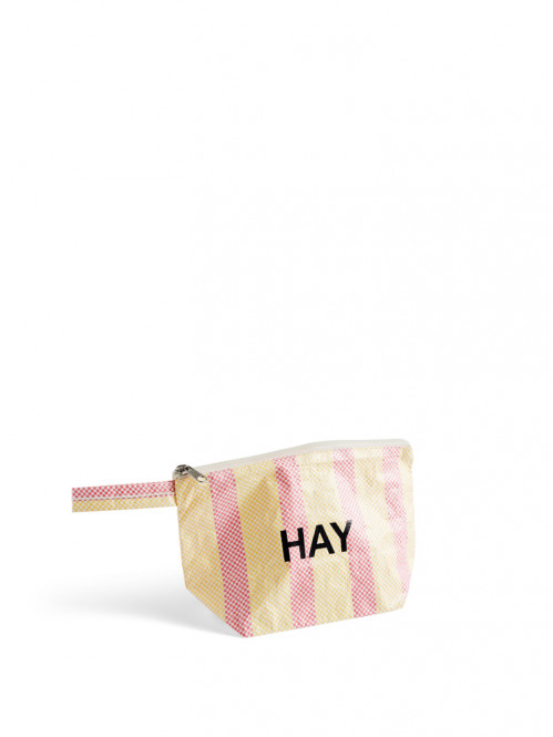 Candy stripe wash bag red yellow OS