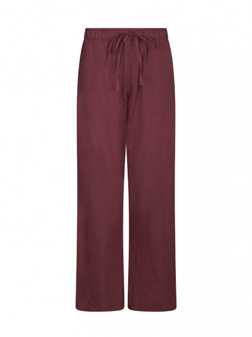 Sonar linen pants dark rose 