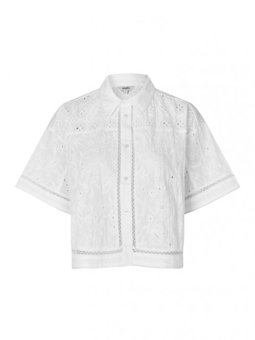 Sonja-m embroidery blouse white 