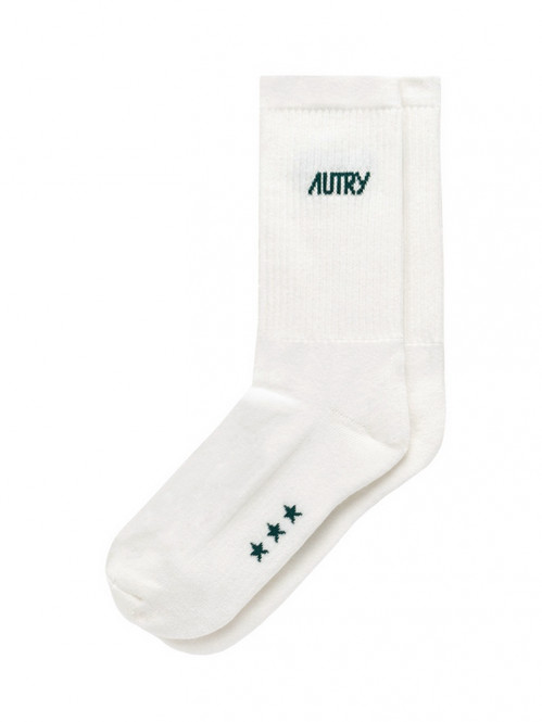 Socks stars cream green 