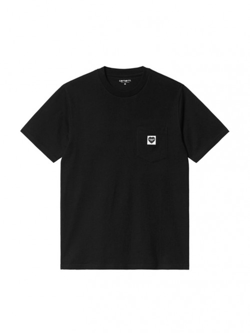 SS Pocket heart t-shirt black 