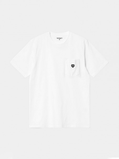 SS Pocket heart t-shirt white 