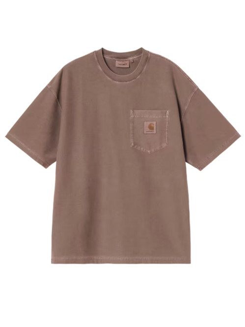 SS loose pocket t-shirt tobacco 