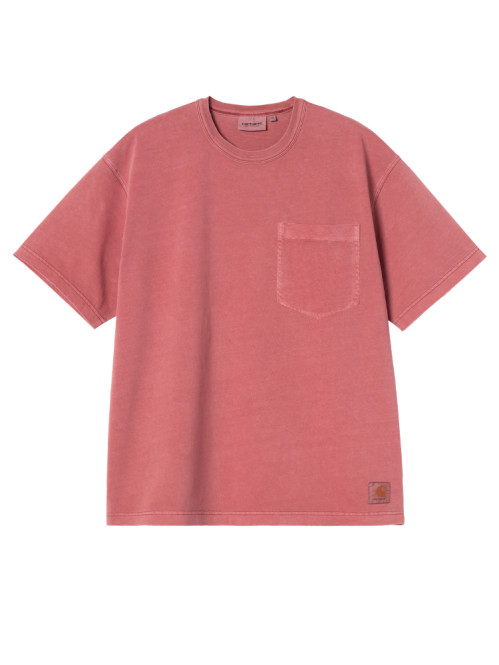 SS torion pocket t-shirt marsala 