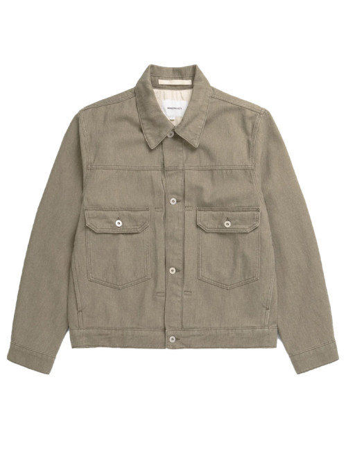 Storadal resist dyed twill jacket vetiver 