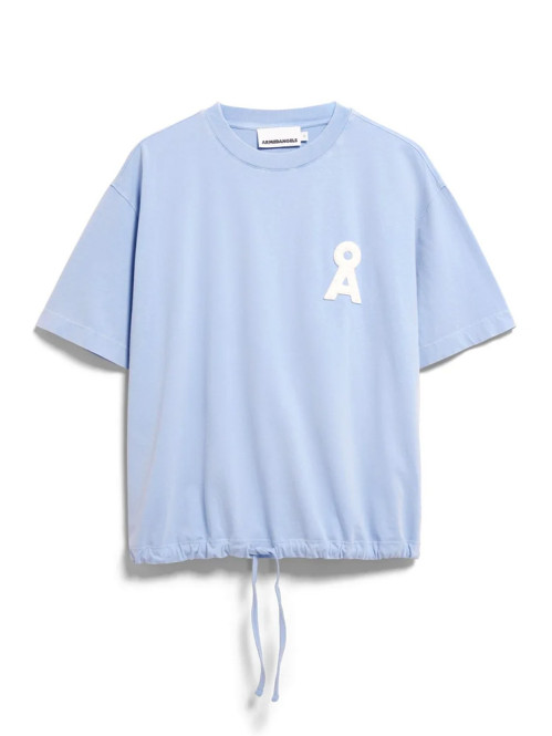 Drawstring t-shirt soft blue 