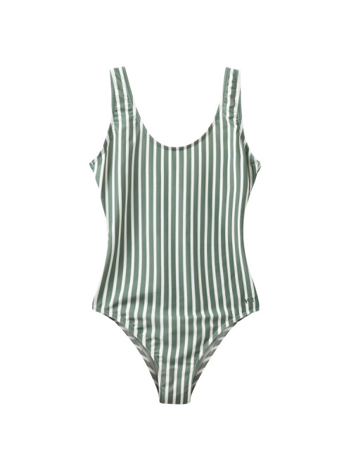 Stripe swimsuit army 