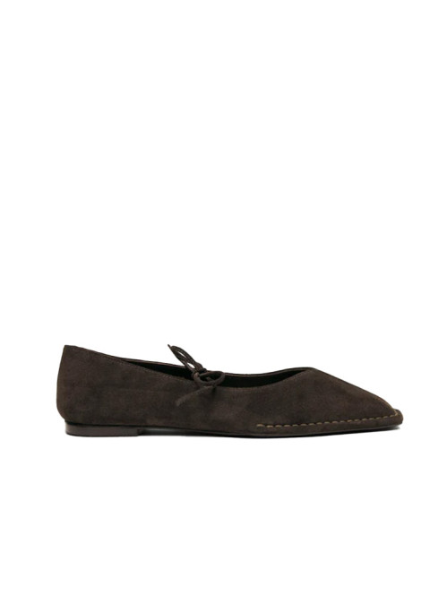 Sway ballerina suede brown 