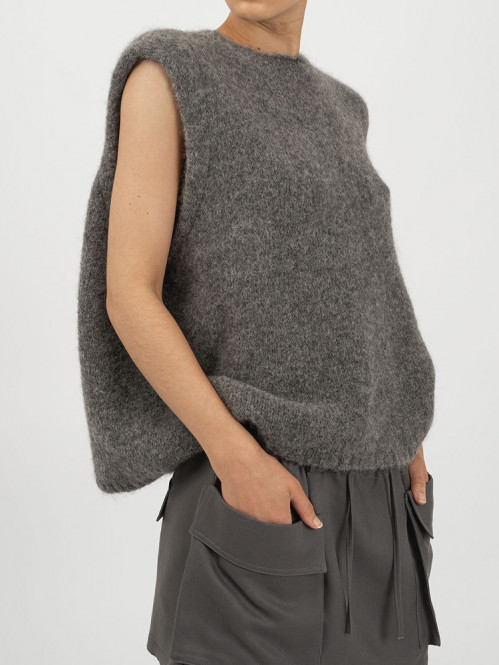 Teya top grey 