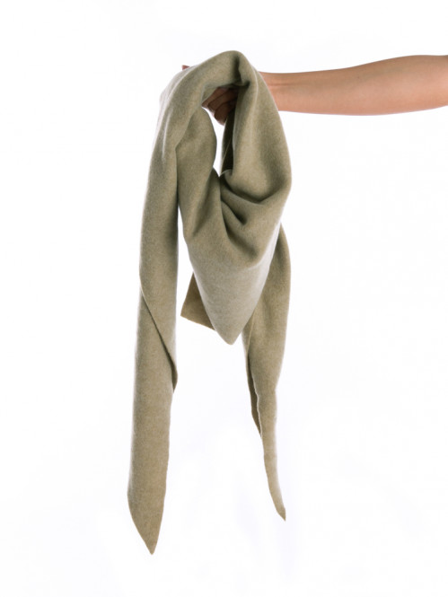 Kibo scarf triangle green moss OS