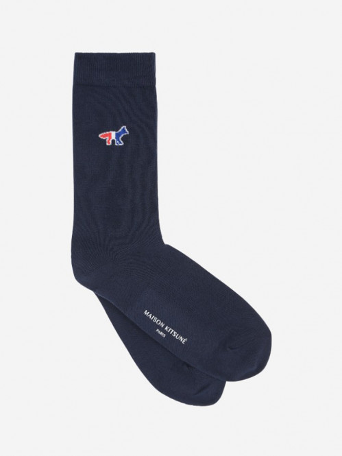 Tricolor fox logo socks navy 