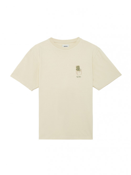 T-shirt man cotton cream 