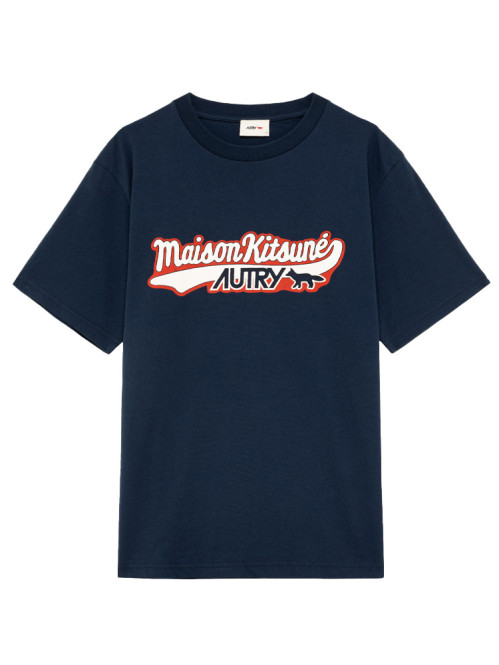 Kitsune t-shirt blue 