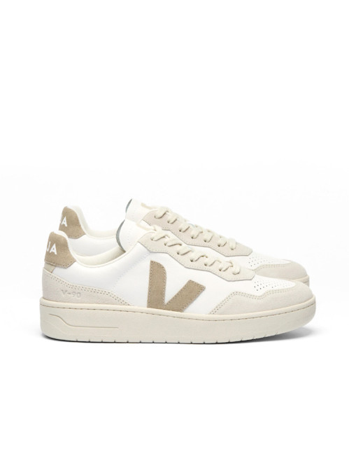 V-90 o.t. leather sneaker white taupe 