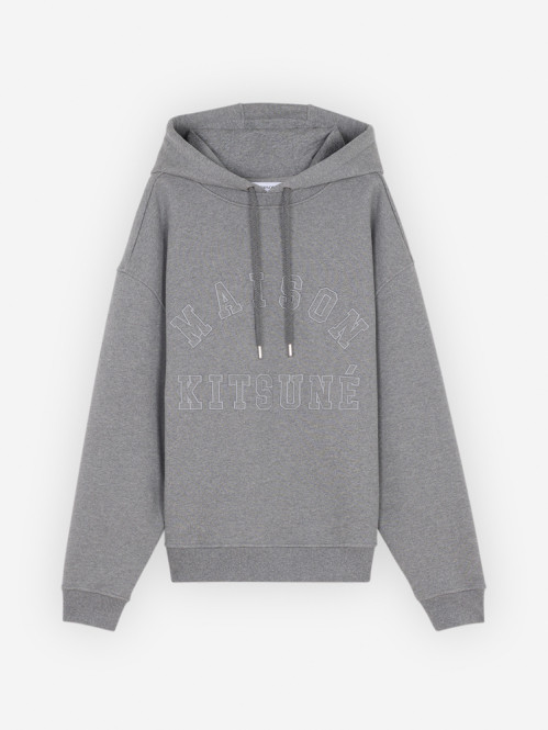 Varsity oversize hoodie grey mel 