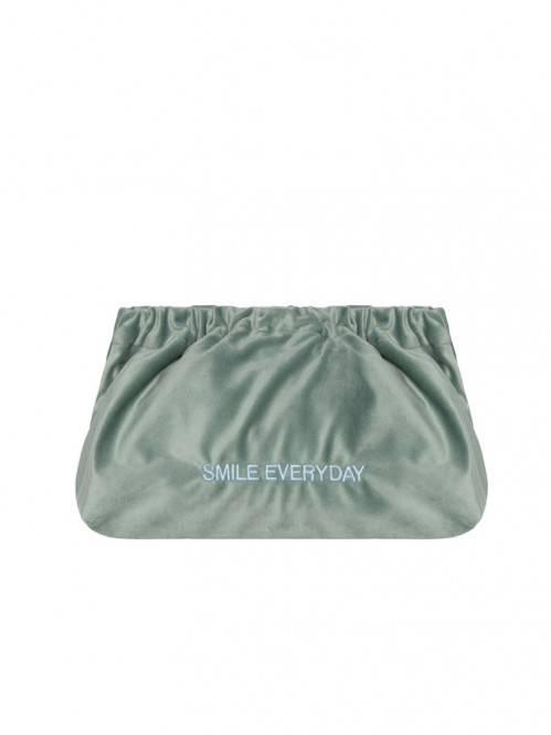 Velvet clutch smile everyday 