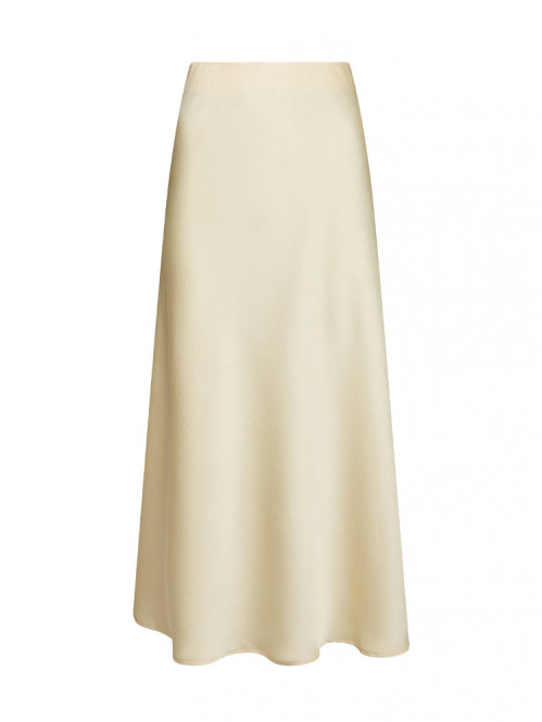 Vicky heavy sateen skirt light yellow M