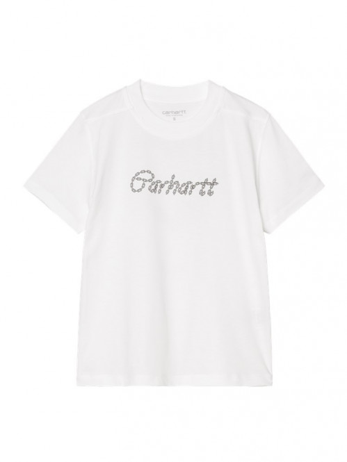 W ss chained t-shirt white 