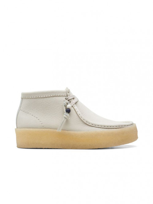 Wallabee cup bt shoe white nubuck 