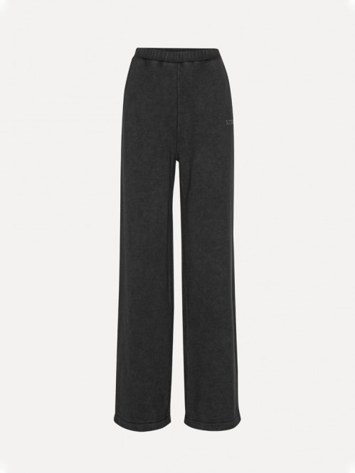 Washed heavy sweatpants black 
