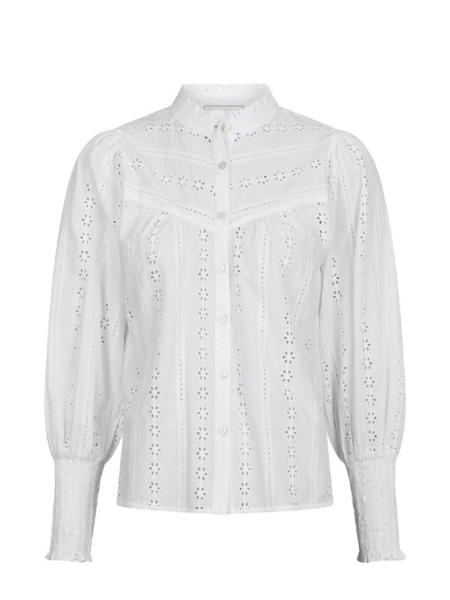 Wenna embroidery blouse white S