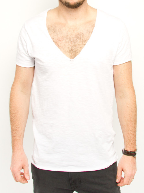 Basic v-tee blanco 