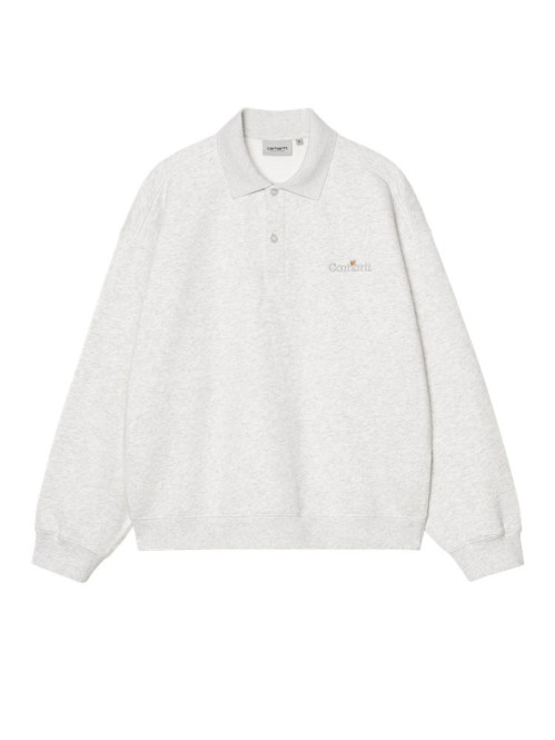 Wip label polo swear ash heather 