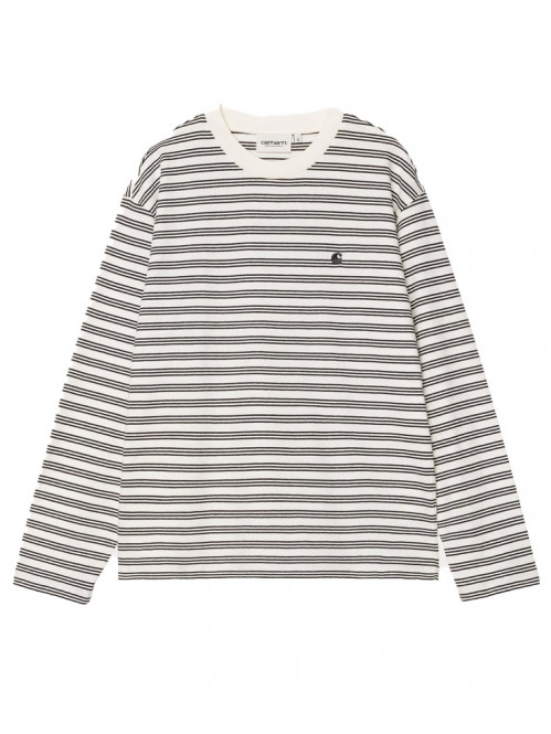 W ls sydney t-shirt stripe wax S