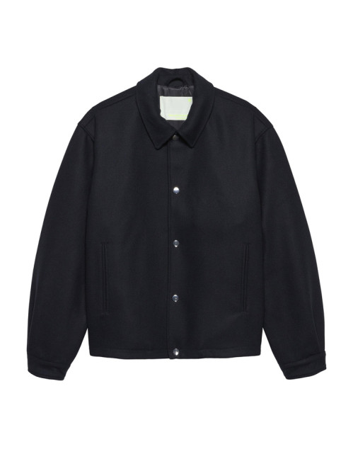 Wool coach jacket black 