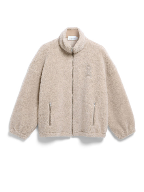 Wool blend fleece jacket honey mel 