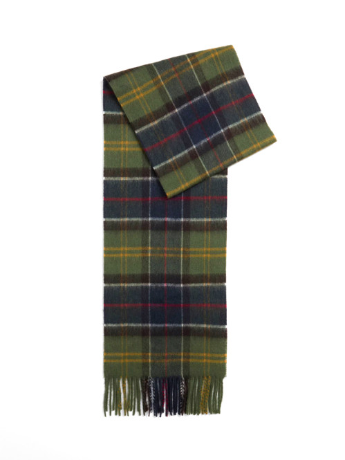 Wool cashmere scarf tartan 