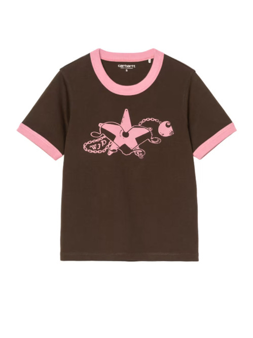 W ss outlaw star ringer t-shirt tobacco 