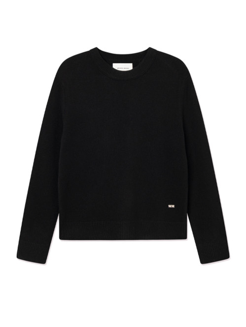WW logo crew neck pullover black 