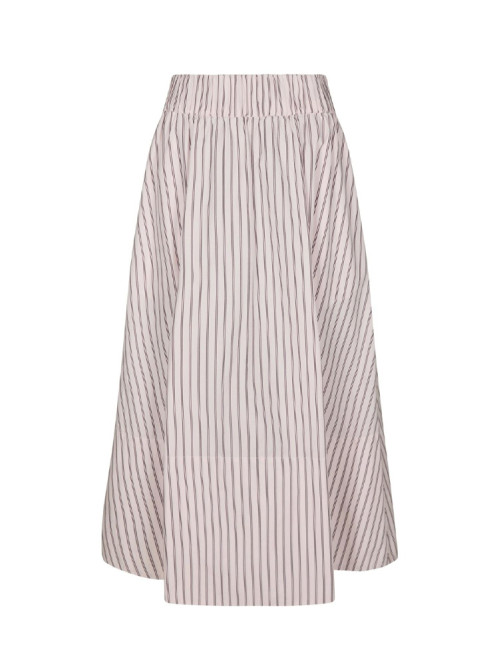 Yara long double stripe skirt rose XS