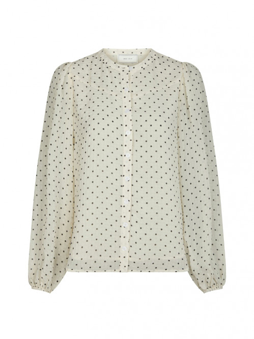 Yrima dot blouse white 