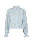Petrine embroidery blouse light blue S