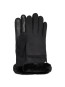 Sheepskin seamed gloves black 