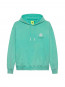 Logo hoodie green frost 