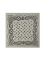 Adelina paisley knit scarf grey mel 